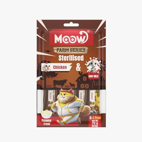 Moow Tavuklu & Keçi Sütlü Sterilised Krema 6'lı